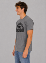 Camiseta Para Hombre Aero Level 2 Graphic Tees Charcoal Heather 5769