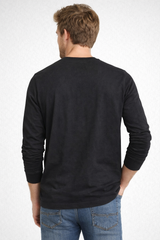 Buzo Para Hombre Aero Guys Popover Crew Neck Dark Black 2189
