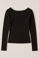 Buzo Para Mujer Aero Girls LS Fashion Top Dark Black 1284