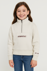 Buzo de manga larga Aero Kids G Zip Front Fleece Egret 1077