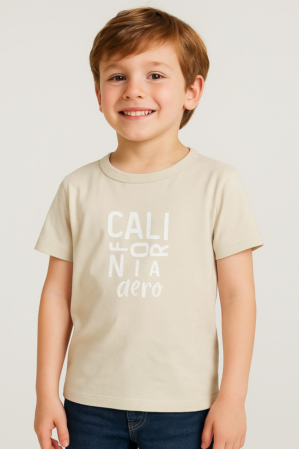 Camiseta de manga corta Kids Aero Kids B SS Graphic Egret 1090