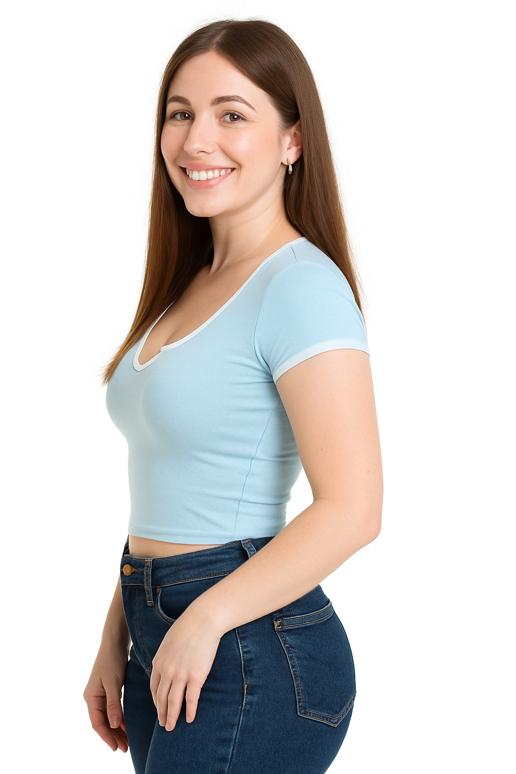 Top Para Mujer Aero Girls Graph Other Cool Blue 4231