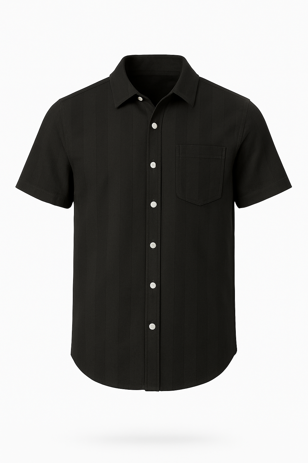 Camisa Para Hombre Aero Guys SS Woven Shirts Dark Black 9859
