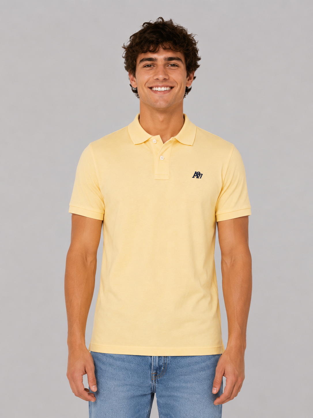 Camiseta Polo Aero Guys SS Solid Polo Popcorn 7907