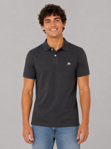 Camiseta Polo Aero Guys SS Solid Polo Dark Black 7907