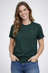 Camiseta Para Mujer Aero Girls Solid SS Green Gables 4204