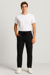 Jogger Para Hombre Aero Guys Fleece Pants Dark Black 5539