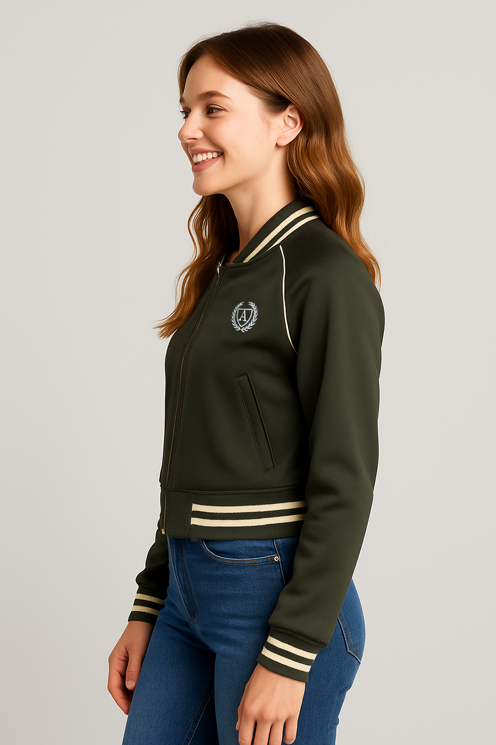 Chompa Para Mujer Aero Girls Heavy Weight Ow Olivine 1312