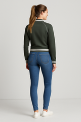 Chompa Para Mujer Aero Girls Heavy Weight Ow Olivine 1312