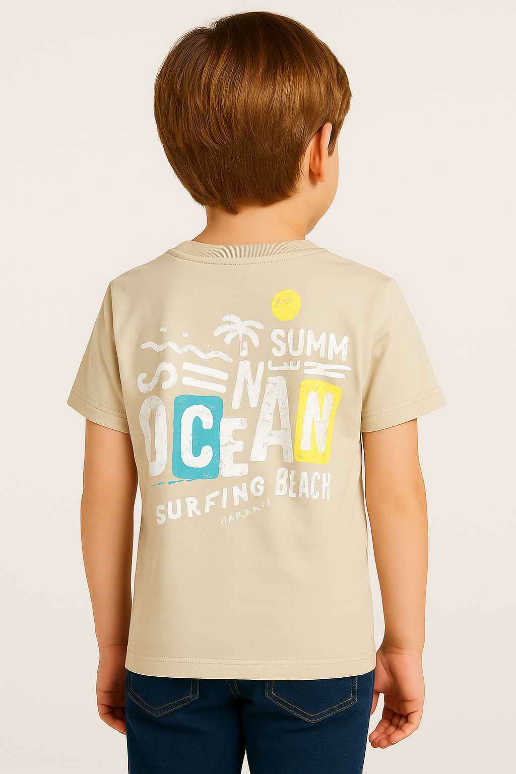 Camiseta de manga corta Kids Aero Kids B SS Graphic Egret 1090