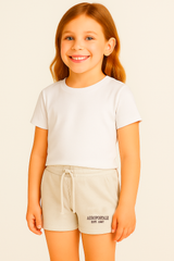 Short para Niña Aero Kids G Fleece Shorts Egret 1078
