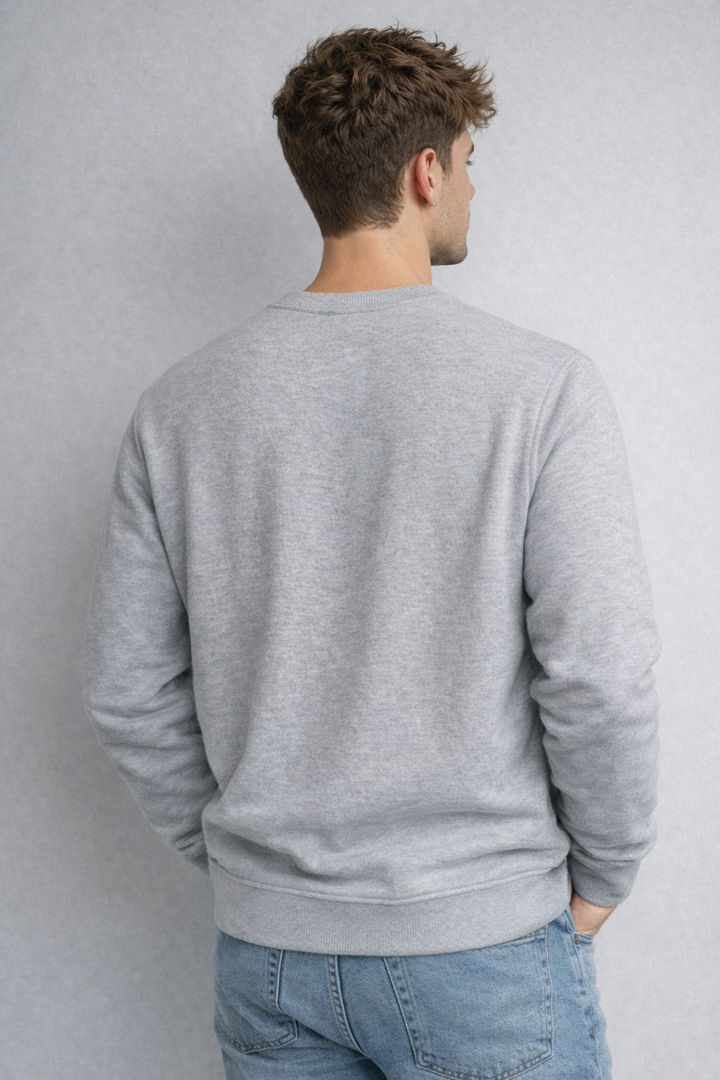 Buzo Para Hombre Aero Guys Popover Crew Neck Light Heather Grey 9190
