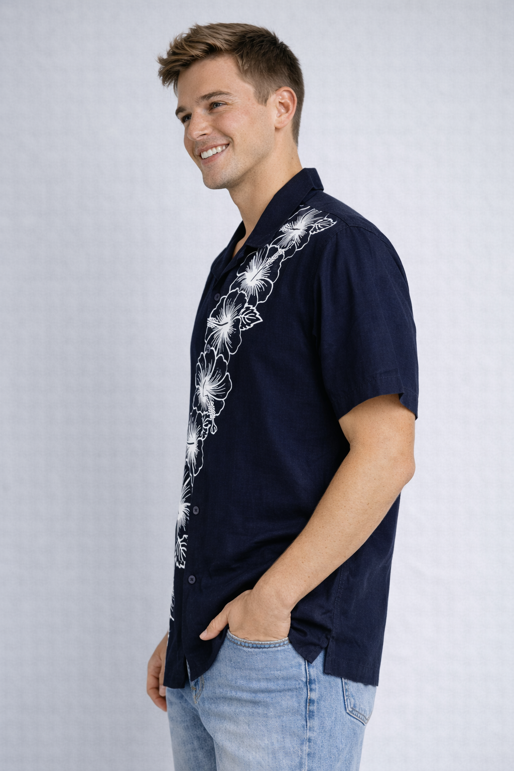 Camisa Para Hombre Aero Guys SS Woven Shirts Egret 7515