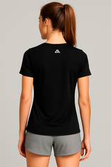 Camiseta para Mujer Aero Active SS Tees Dark Black UPF50 1047 (Protección Uv y Secado rápido)