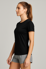 Camiseta para Mujer Aero Active SS Tees Dark Black UPF50 1047 (Protección Uv y Secado rápido)