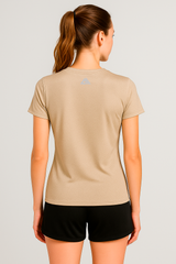 Camiseta para Mujer Aero Active SS Tees Egret UPF50 1047 (Protección Uv y Secado rápido)