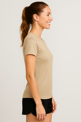 Camiseta para Mujer Aero Active SS Tees Egret UPF50 1047 (Protección Uv y Secado rápido)