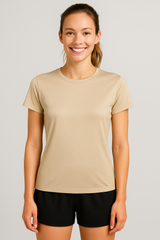 Camiseta para Mujer Aero Active SS Tees Egret UPF50 1047 (Protección Uv y Secado rápido)