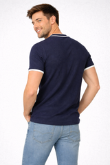 Camiseta Para Hombre Aero BC SS Knits Cadet Navy 2206
