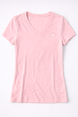 Camiseta Para Mujer Aero Girls Solid SS Falmingo Pink 4204