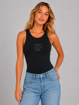 Top Para Mujer Aero Fashion Bare Graphic Dark Black 1278