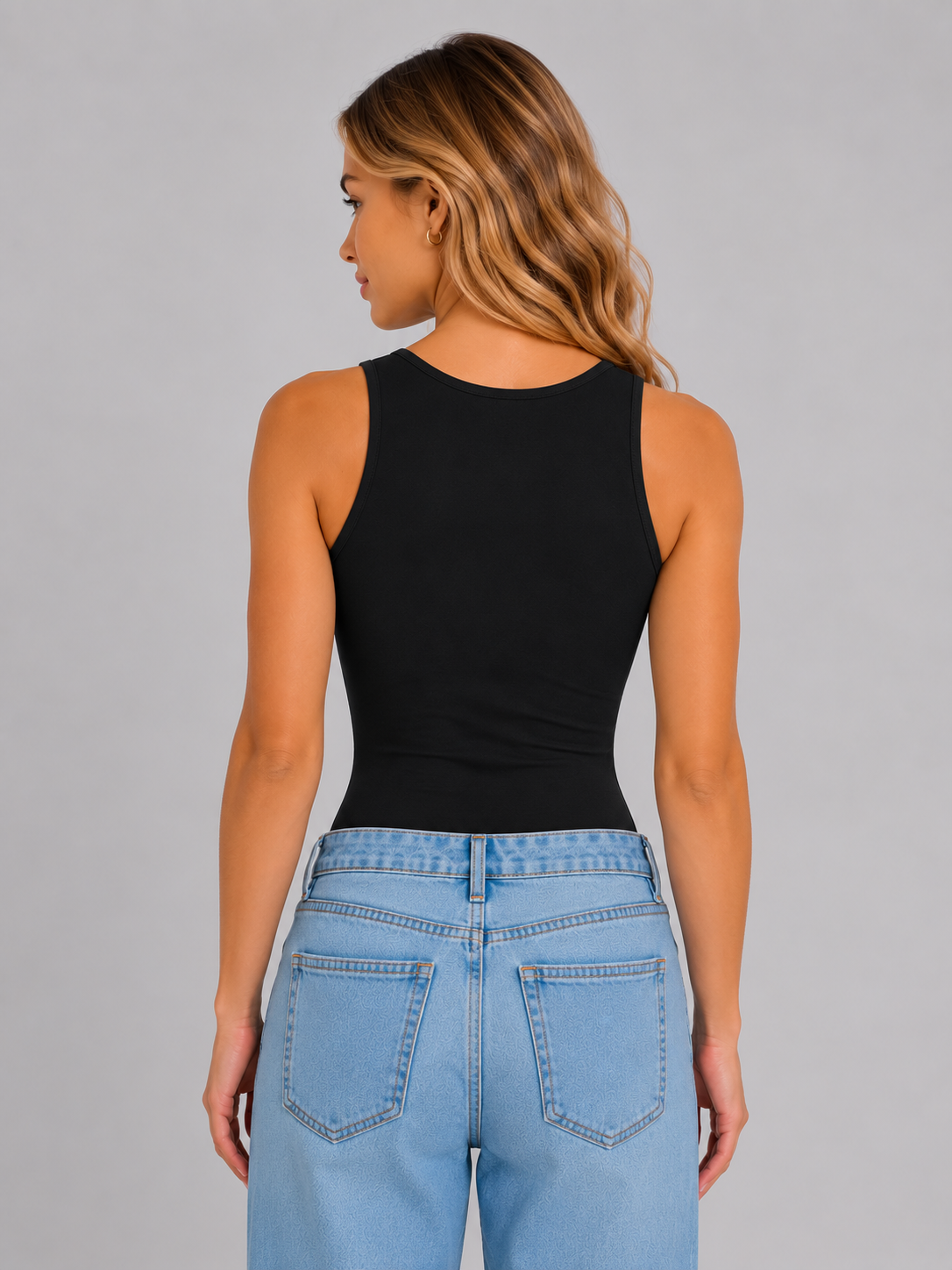 Top Para Mujer Aero Fashion Bare Graphic Dark Black 1278