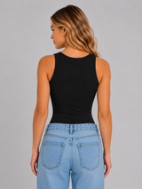 Top Para Mujer Aero Fashion Bare Graphic Dark Black 1278