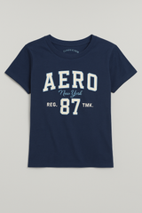 Camiseta Para Mujer Aero Graphic Level 1 Cadet Navy 5837