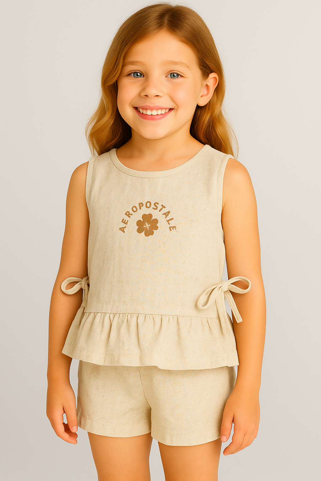 Top Aero Kids G Woven SS Solid Egret 1082