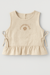 Top Aero Kids G Woven SS Solid Egret 1082