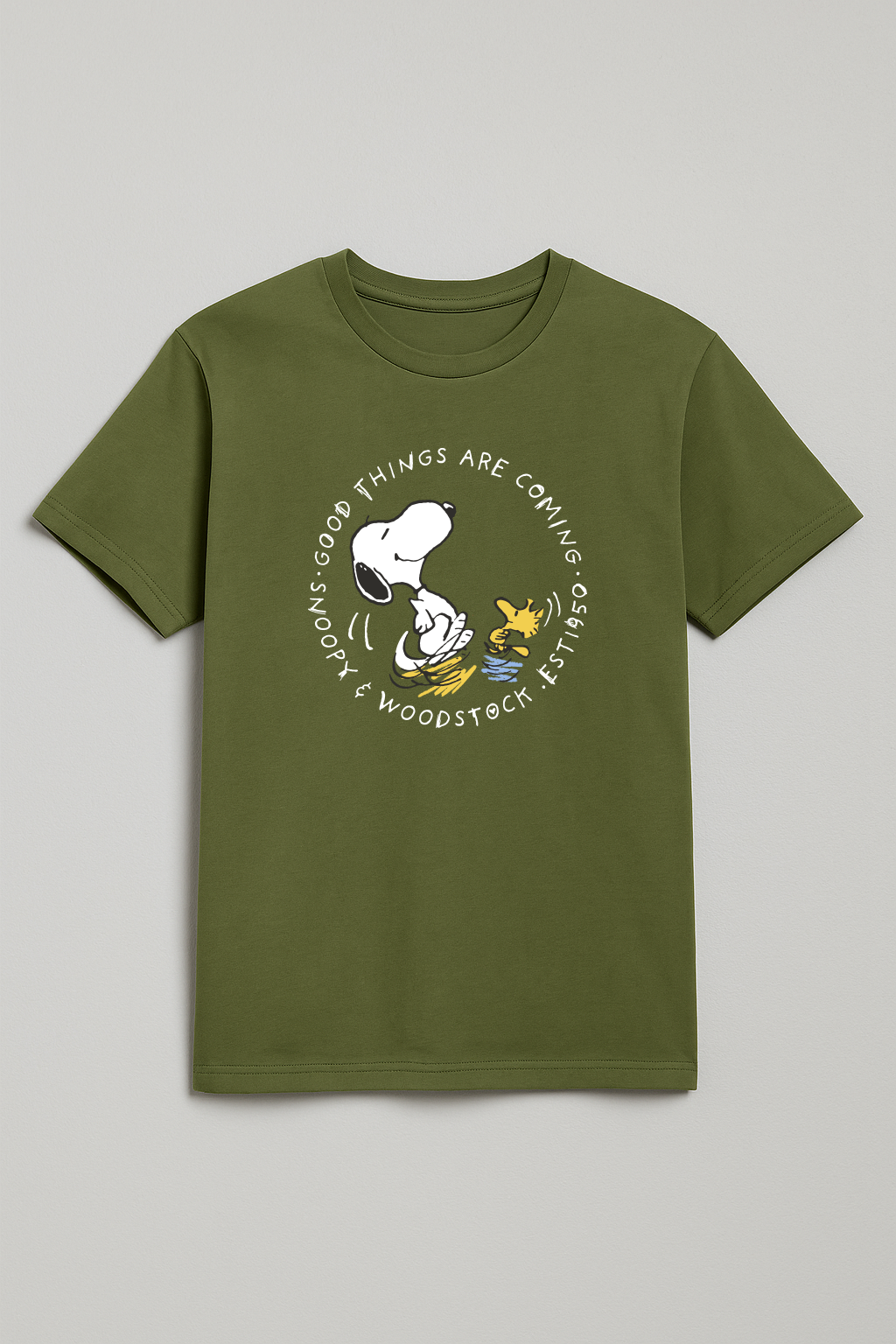 Camiseta para Hombre Aero Guys Fashion Graphics Covert Green PEANUTS 245