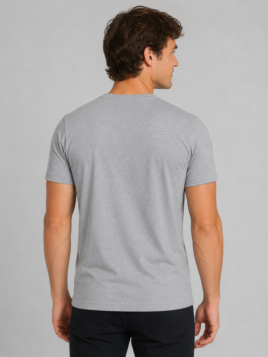 Camiseta Para Hombre Aero Guys SS Tees Light Heather Grey 4240