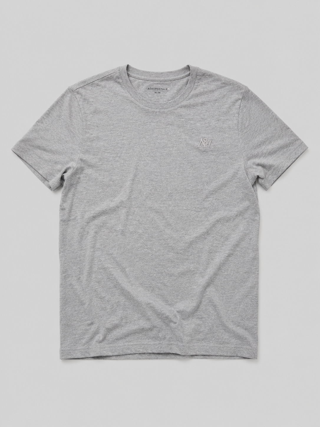 Camiseta Para Hombre Aero Guys SS Tees Light Heather Grey 4240