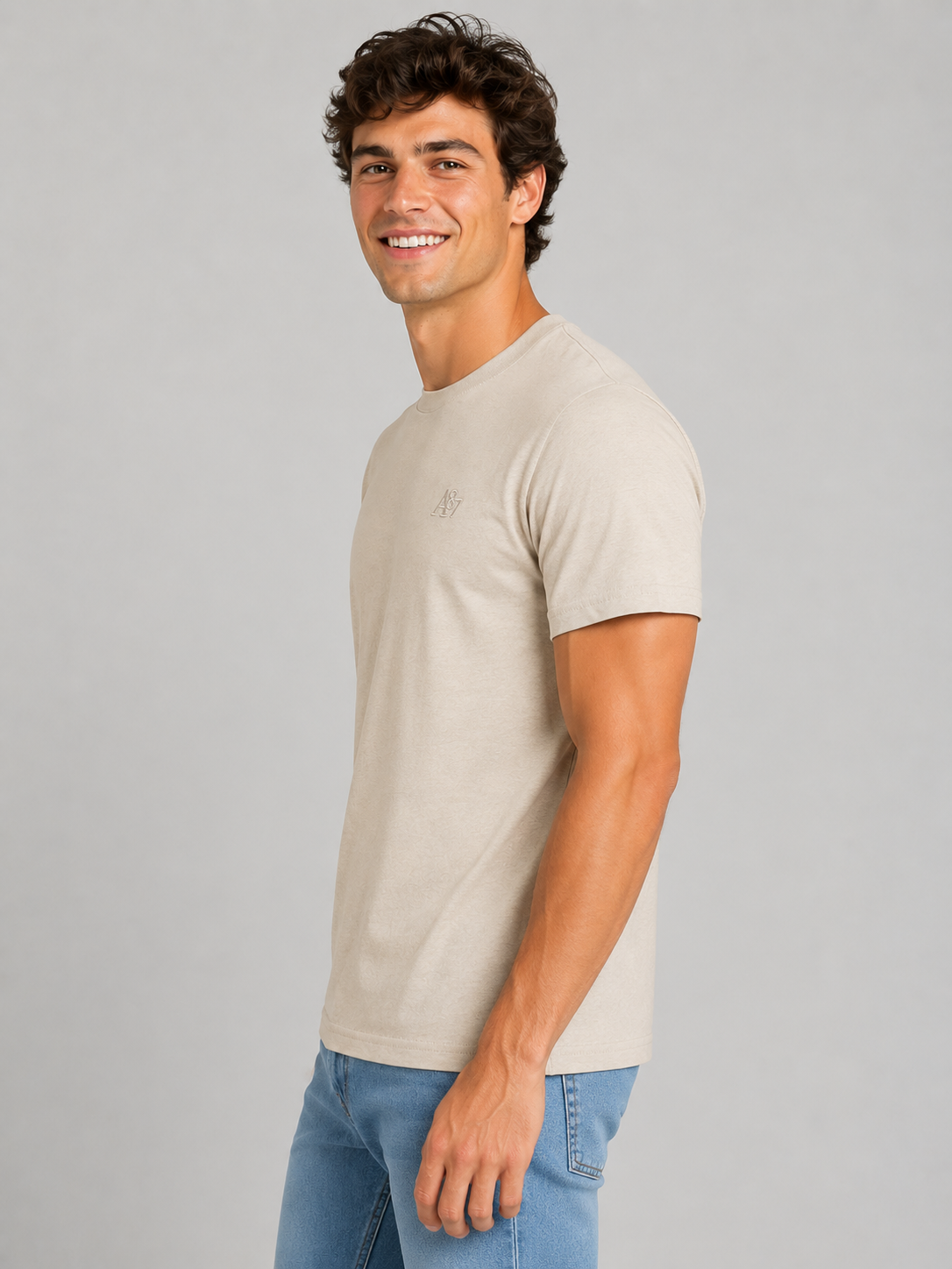 Camiseta Para Hombre Aero Guys SS Tees Egret 4240