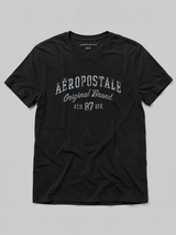 Camiseta Para Hombre Aero Level 1 Graphic Tees Dark Black 6272