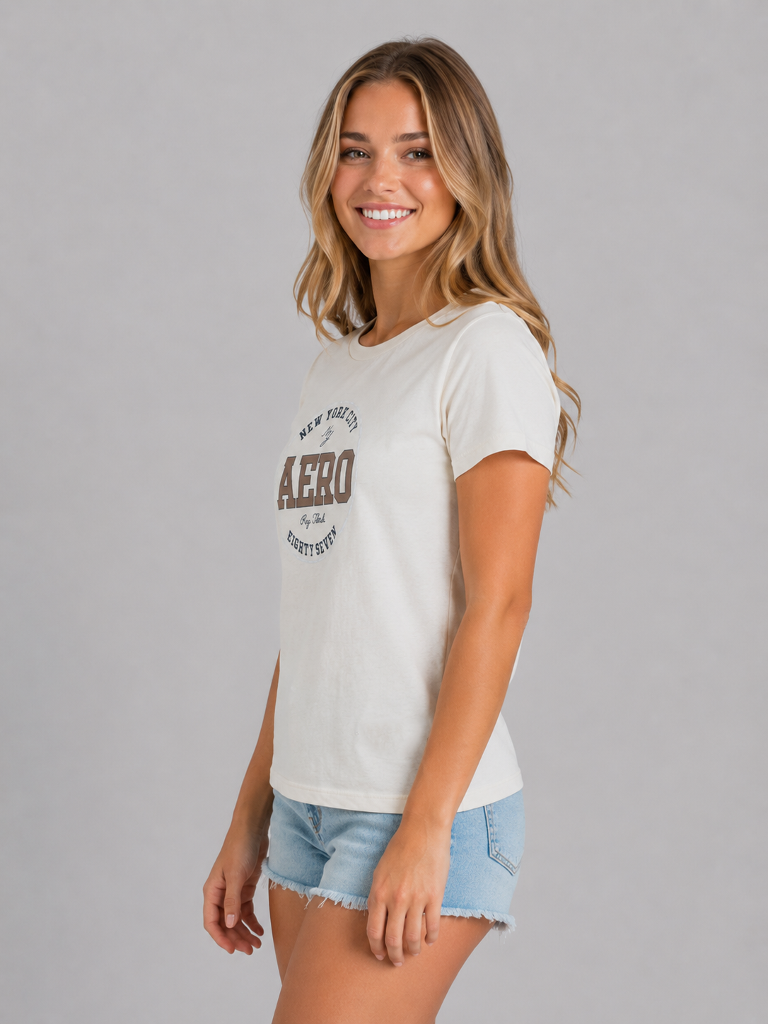 Camiseta Para Mujer Aero Graphic Level 1 Tofu 6993