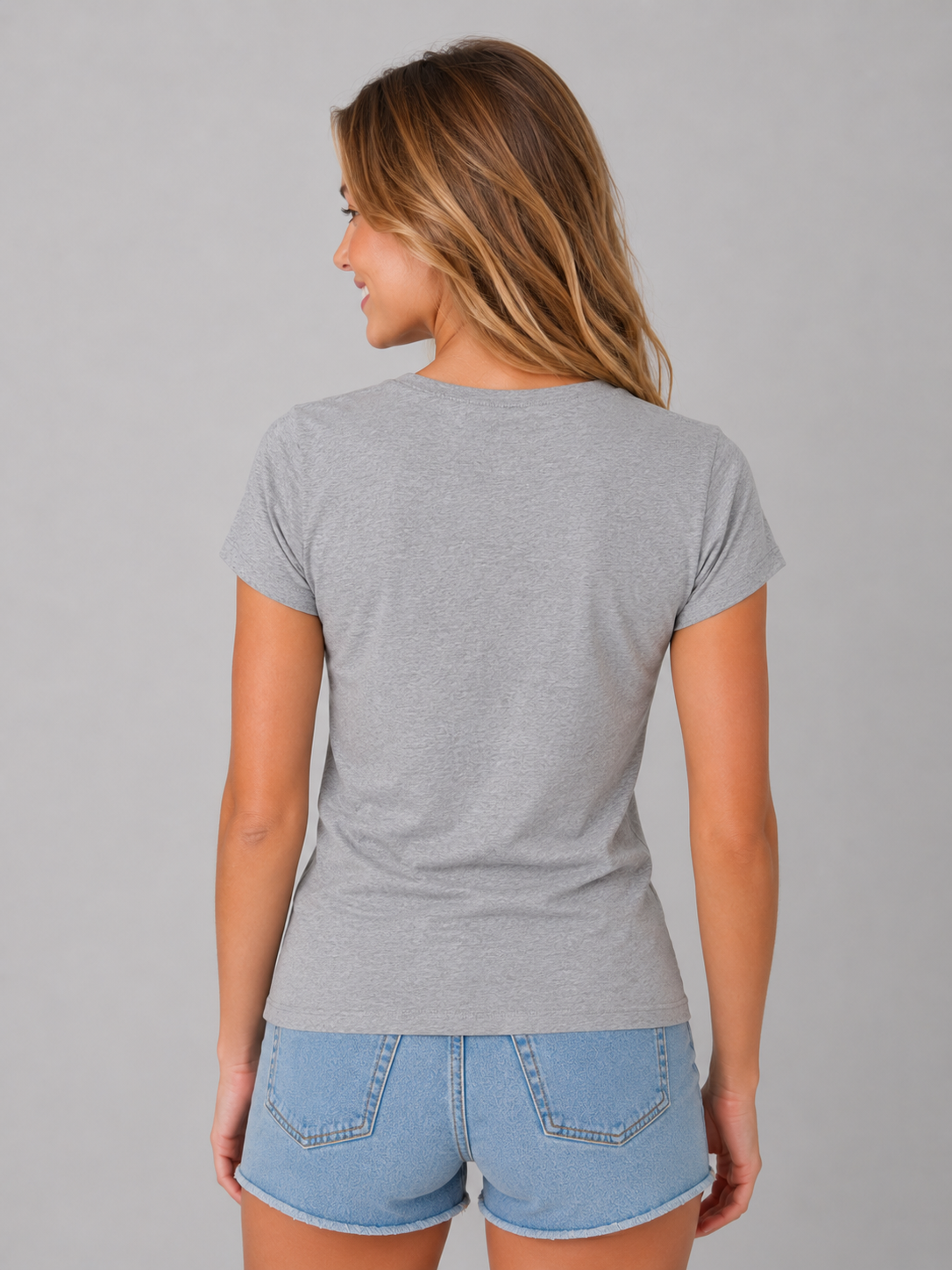 Camiseta Para Mujer Aero Graphic Level 2 Light Heather Grey 7123