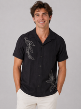 Camisa Para Hombre Aero Guys Woven Shirts Dark Black 2266