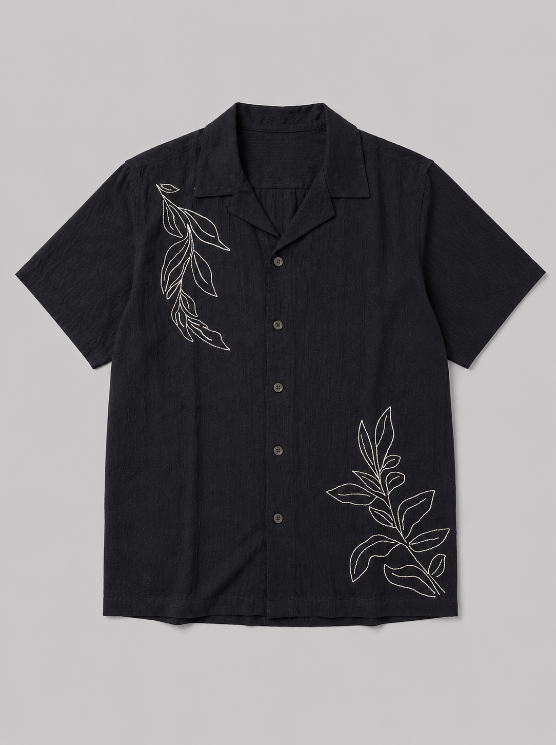 Camisa Para Hombre Aero Guys Woven Shirts Dark Black 2266
