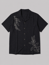 Camisa Para Hombre Aero Guys Woven Shirts Dark Black 2266