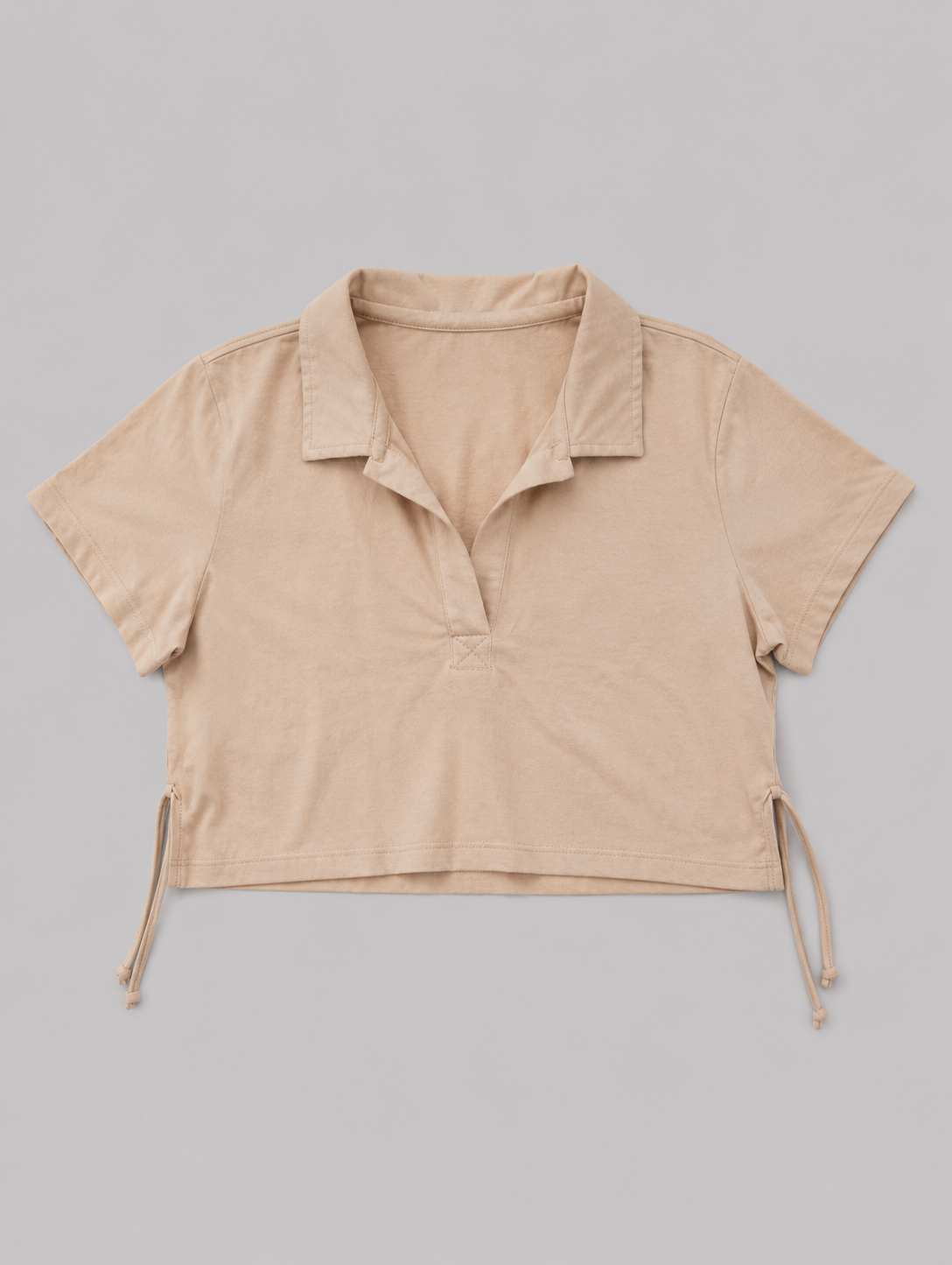 Camiseta Polo Para Mujer Aero Solid Polo Egret Crop 2306