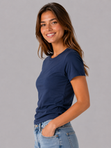 Camiseta Para Mujer Aero Girls Solid SS Cadet Navy 4204