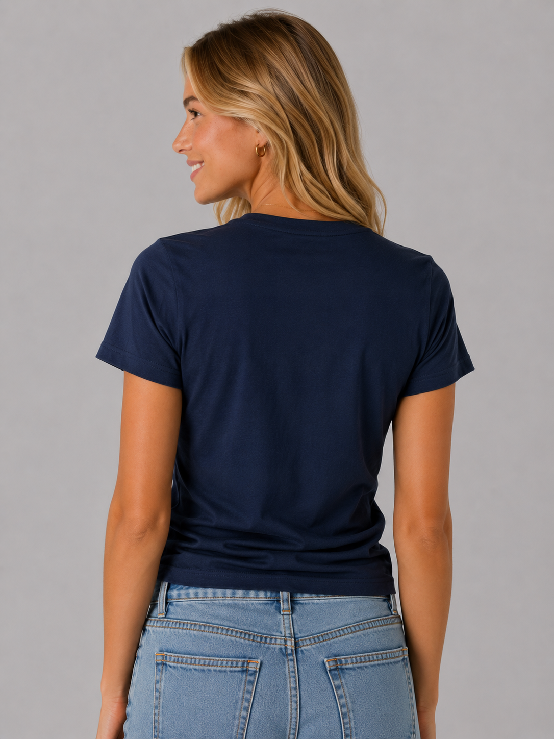 Camiseta Para Mujer Aero Girls Solid SS Cadet Navy 4204