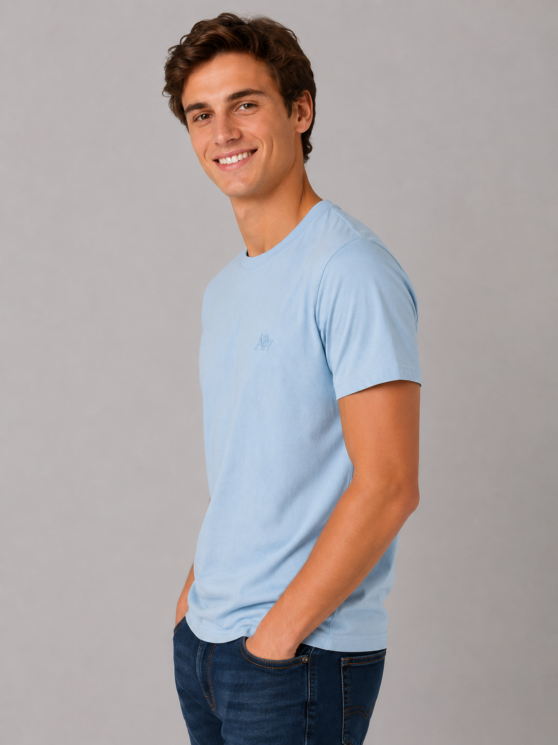 Camiseta Para Hombre Aero Guys SS Tees Kentucky Blue 4240