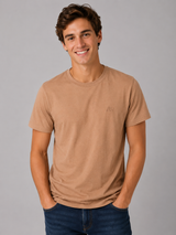 Camiseta Para Hombre Aero Guys SS Tees Mocha Mousse 4240