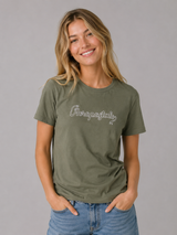 Camiseta Para Mujer Aero Graphic Level 2 Olivine 7061