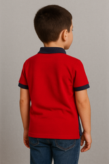 Camiseta de manga corta Kids Boys Aero B Graphic Polo Estate Blue PEANUTS076