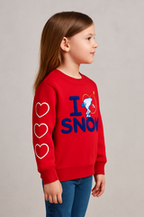 Buzo de manga larga Kids Girls Aero G Fashion Fleece Tango Red PEANUTS091