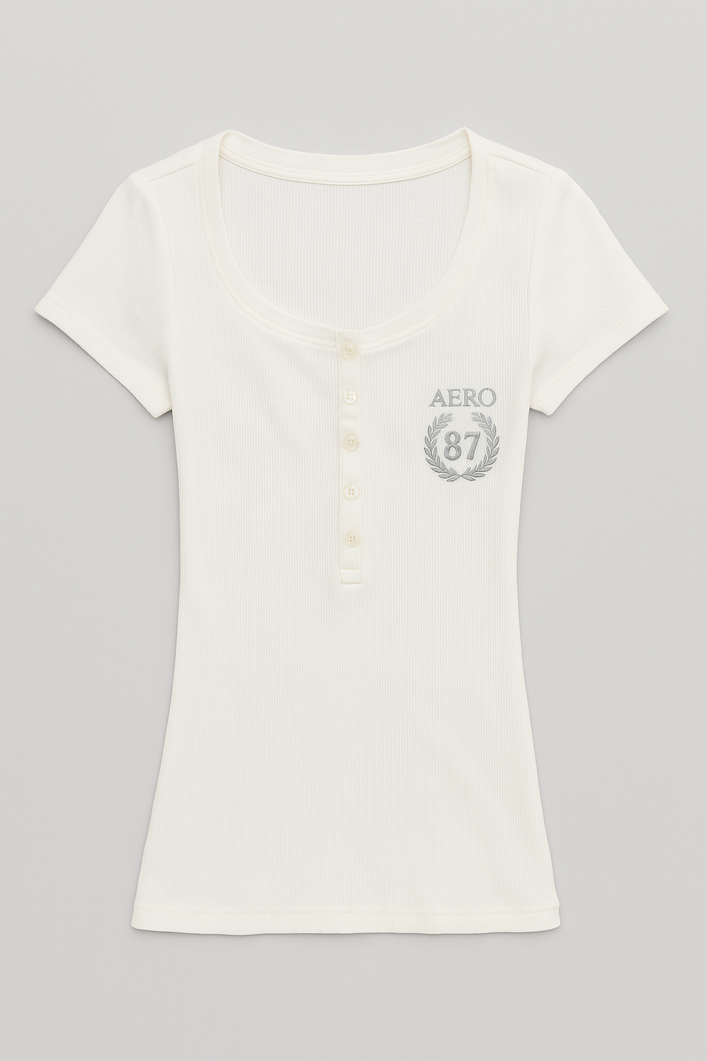 Camiseta para Mujer Aero Girls SS Henley Birch 7036