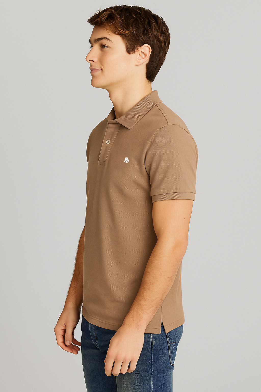 Camiseta Polo Para Hombre Aero Guys SS Solid Polo Irish Cream 7907